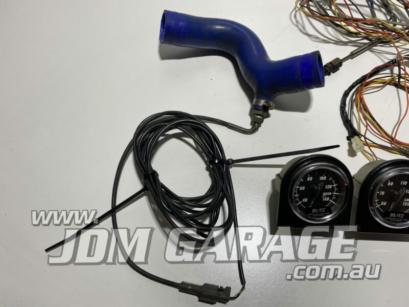 Blitz Carbon Face Gauge Set Water and Exhaust Temp - Image 4