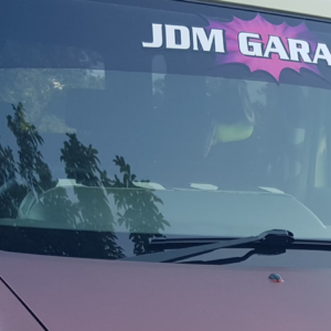 JDM Garage Window Sticker Large