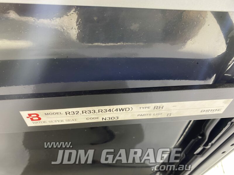 Bride Low Max Fixed Back Seat with Bride Rail R32 R33 - Image 5