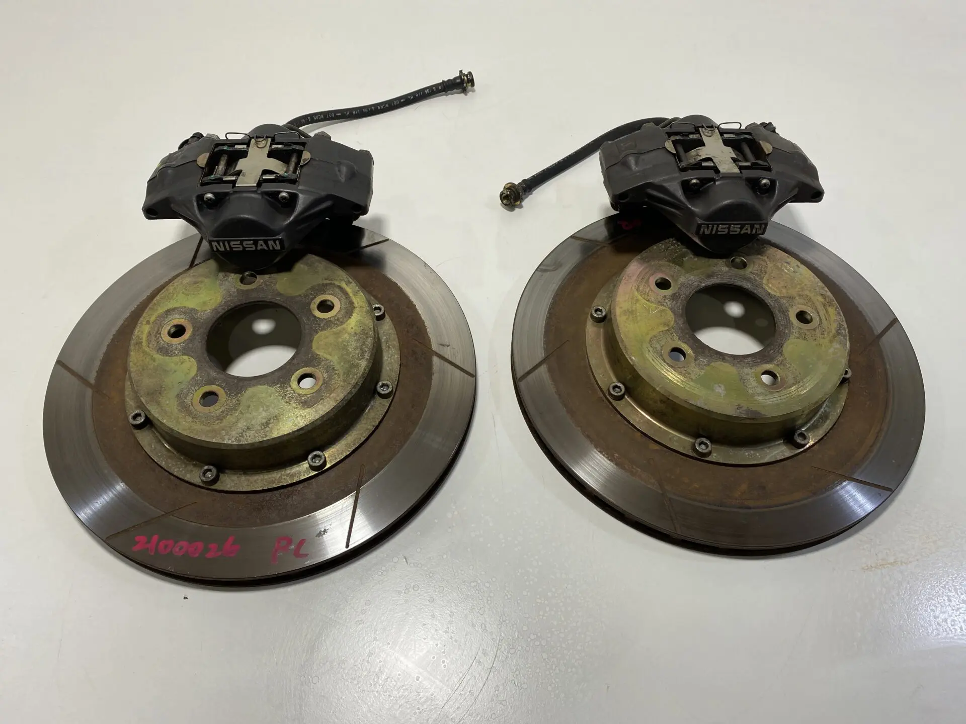 R32 GTR Rear Calipers with 330mm Slotted Rotors JDM Garage Australia