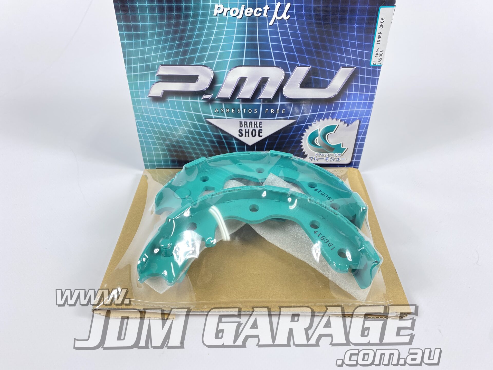 project μ is103 D1 spec INNER SHOE Project MU - D1 Spec Inner E-brake Shoes - Toyota JZX81