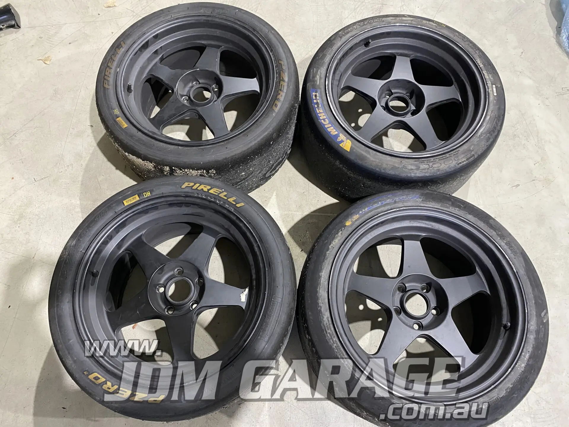 Rota Slipstream R2 Wheels with Slick Tyres 18×10.5 JDM Garage Australia