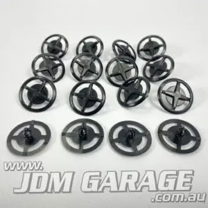 Genuine Nissan R32 Bonnet Insulator Clip Set