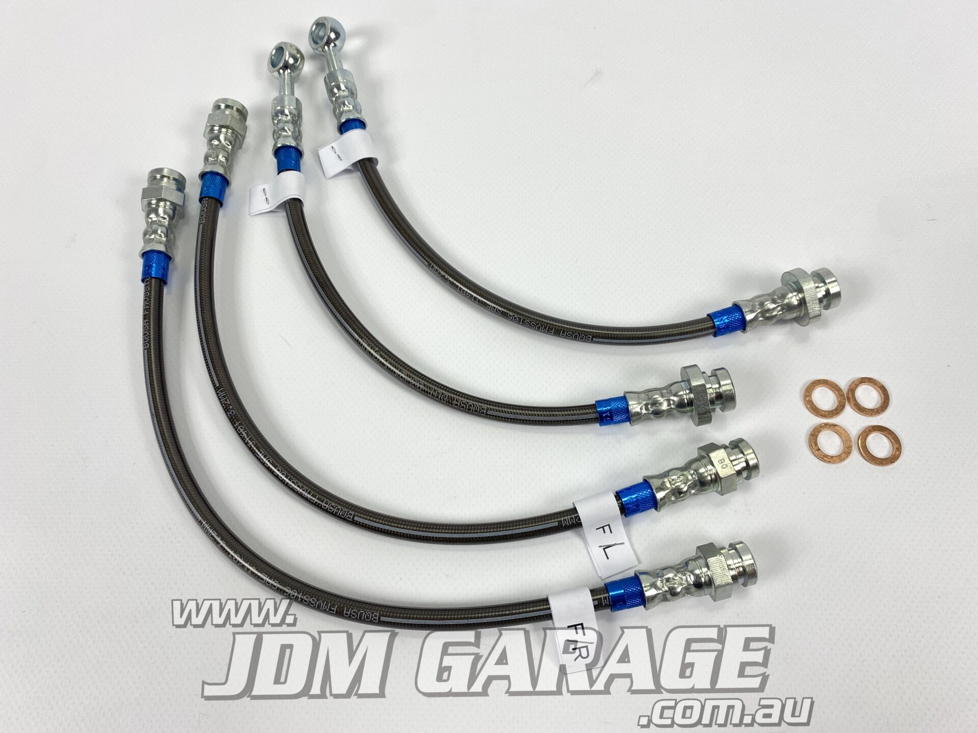 KTS Braided Brake Lines Kit Silvia CLEARANCE** - Image 2
