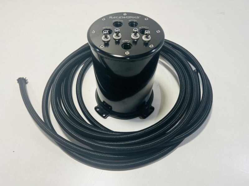 Raceworks Surge Tank with Twin Intank Walbro Pumps