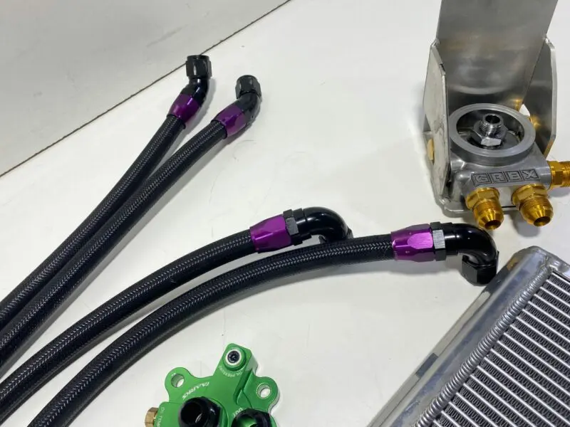 PWR Custom Oil Cooler and Relocation Kit R34 GTR - Image 7