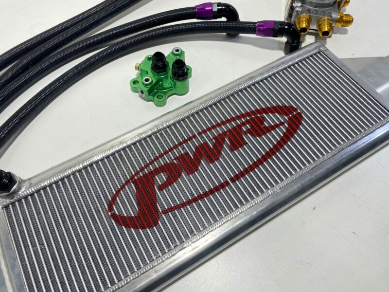 PWR Custom Oil Cooler and Relocation Kit R34 GTR - Image 3