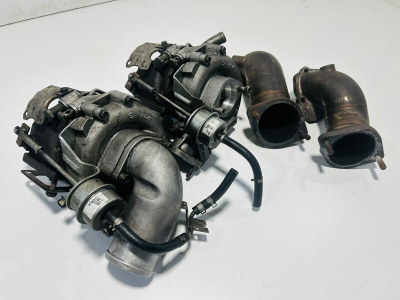 Garrett GT2860-5 Turbochargers with Stainless Dump Pipes RB26 - Image 2