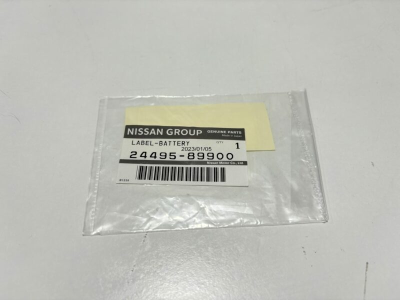 Genuine Nissan Battery Label R32 S13