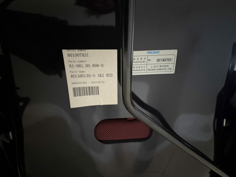 Recaro RS-G Motorsport Seat with Recaro Rail FIA Approved - Image 8