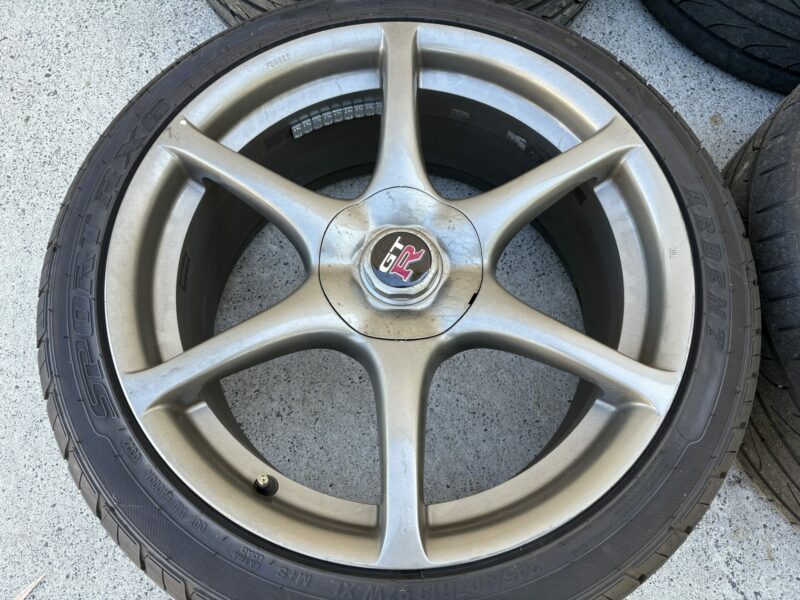 Genuine R34 GTR Wheels and Tyres - Image 3