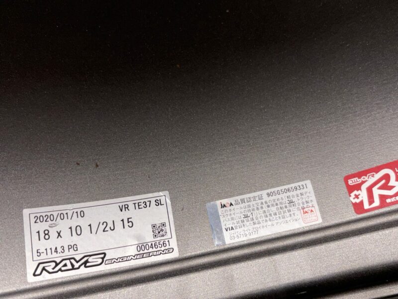 Rays TE37 SL Wheels 18x10.5 18x9.5 - Image 6