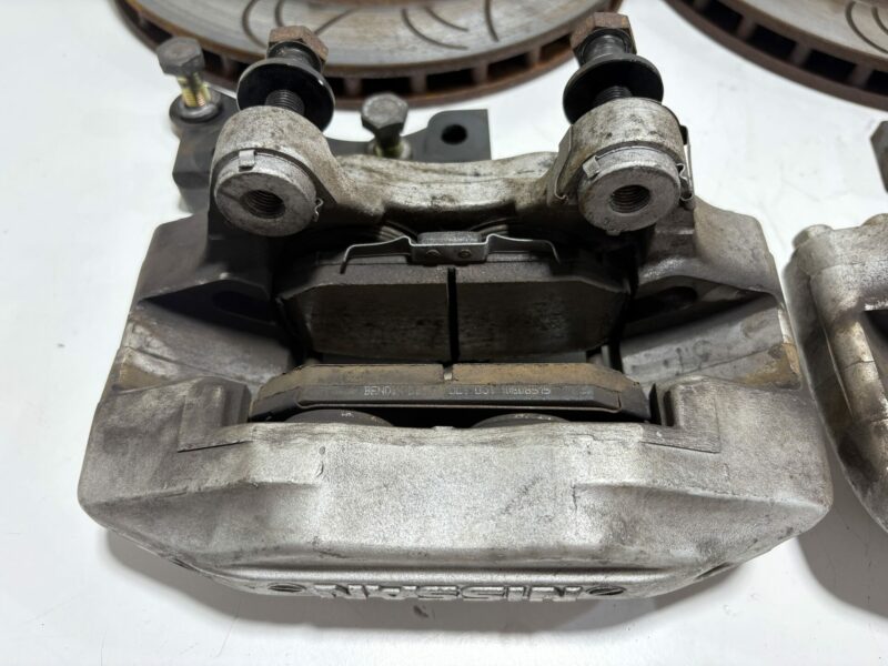 R33 GTST Front Brake Calipers with HFM 324mm Adapters and Rotors - Image 5