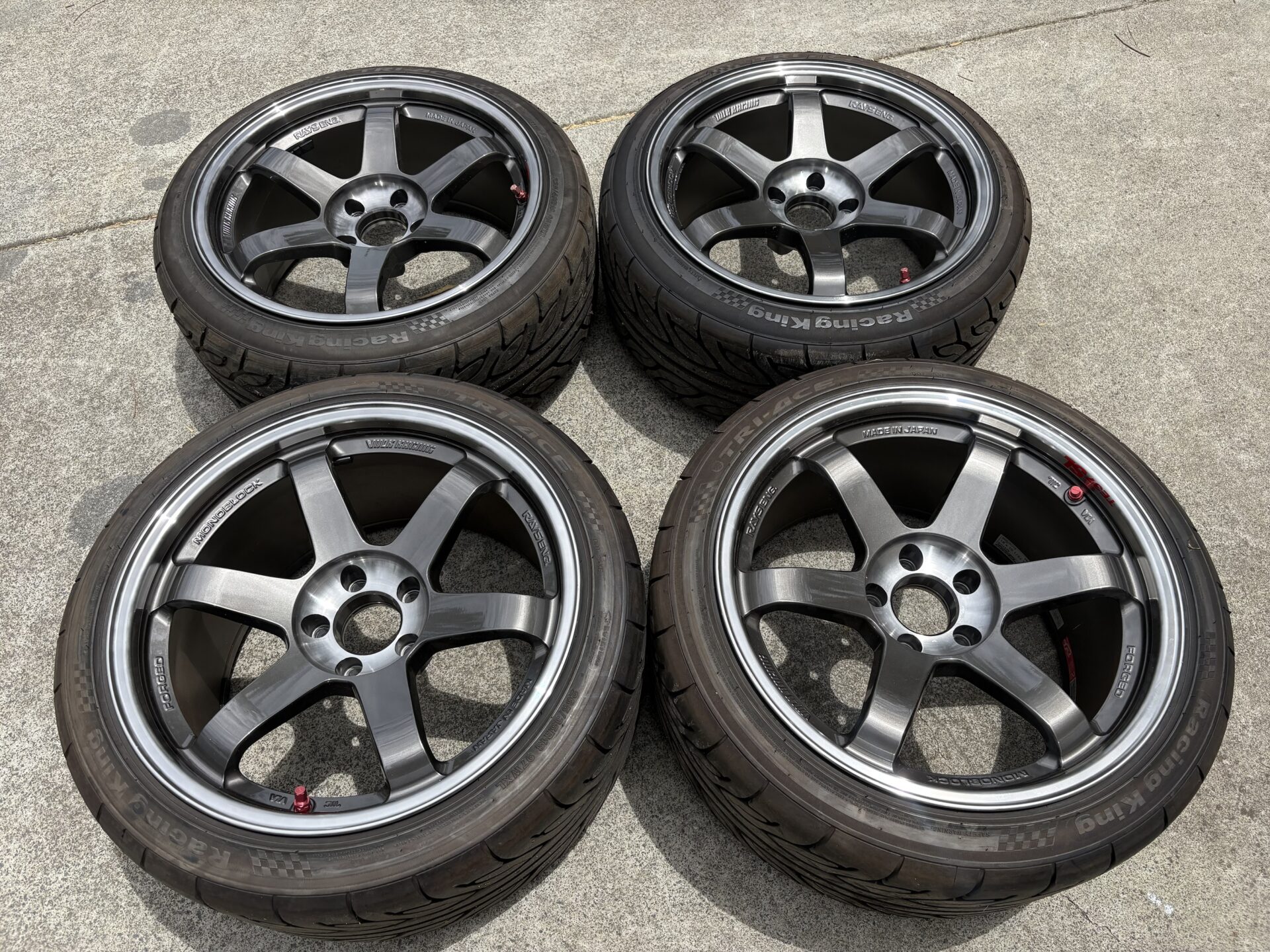 Rays TE37 SL Wheels 18x10.5 18x9.5