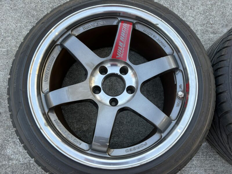 Rays TE37 SL Wheels Pair 17x9.5 +12 - Image 3